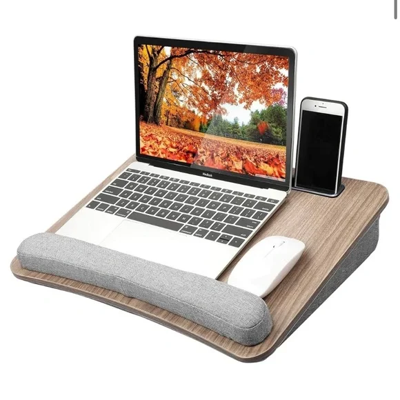 Portable Laptop Desk w/ Pillow Cushion | Fits up to 15.6” Laptop | Like New | - Picture 1 of 6